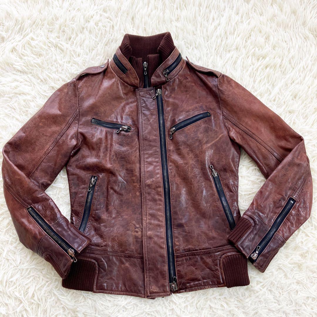 美品】赤西仁着用モデル SHELLAC 牛革 ライダースジャケット - メルカリ