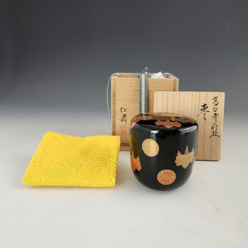 棗 高台寺蒔絵 茶道具 茶器 中棗 おめでたい 可愛らしい 木箱入 - メルカリ