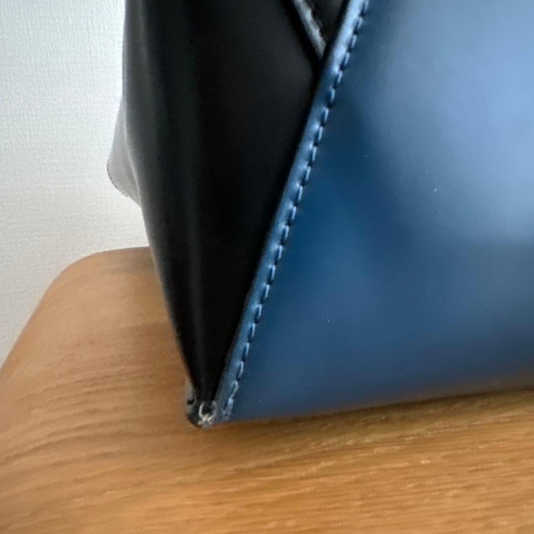 MARNI MUSEO ネイビー レザートートバッグ