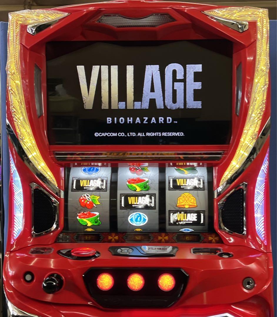 パチスロ実機【スマスロ】バイオハザード ヴィレッジユニット付き