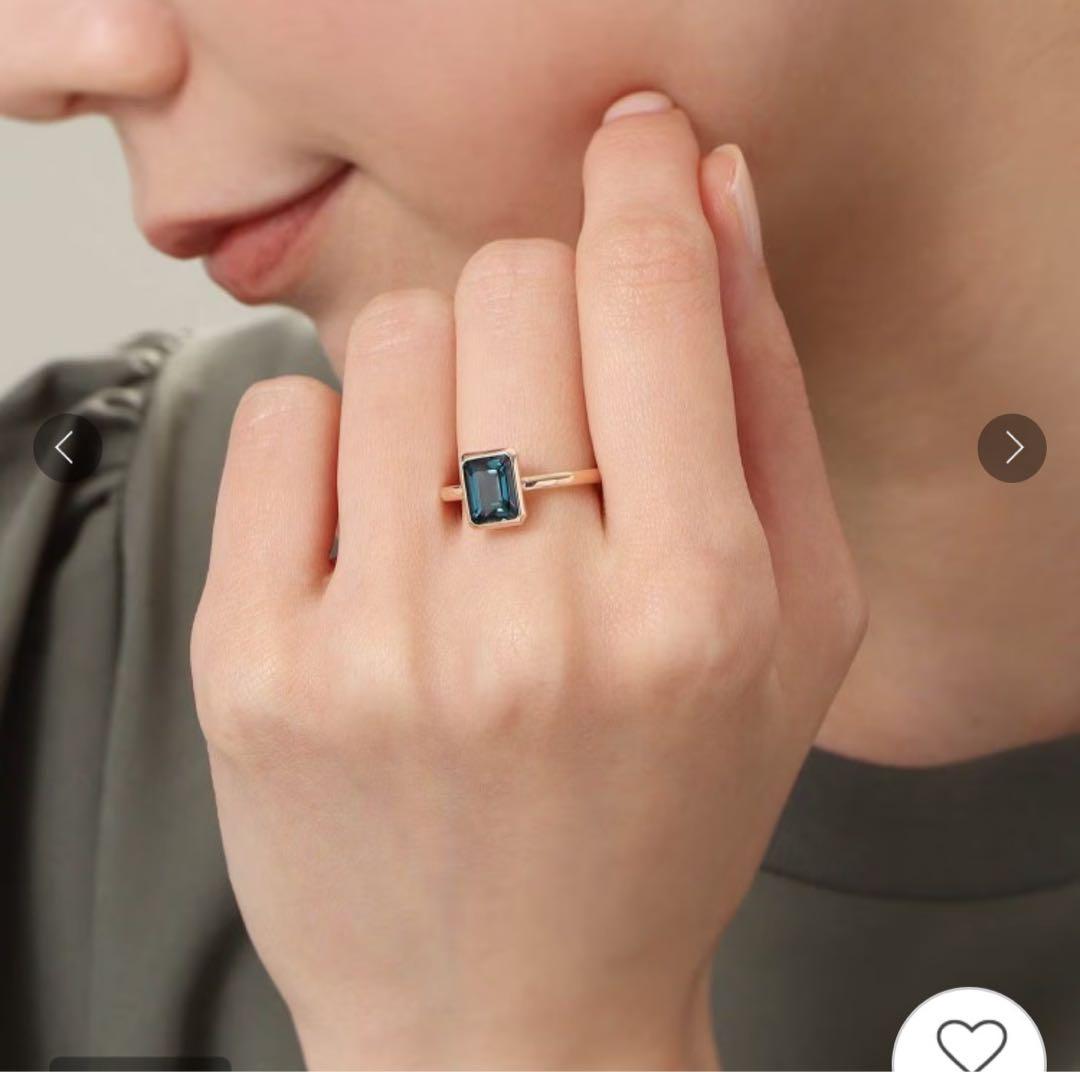 COCOSHNIK ココシュニック　ロンドンブルートパーズ　リング