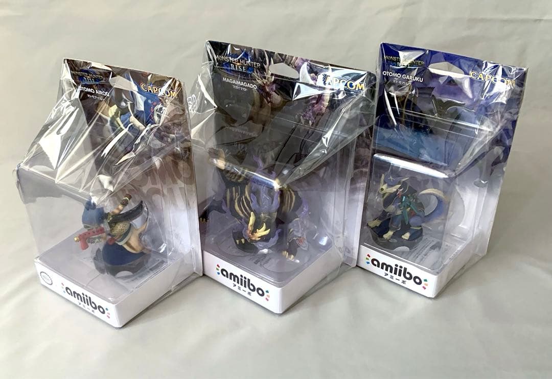 新品未開封amiibo マガイマガド オトモガルク オトモアイルー 3種