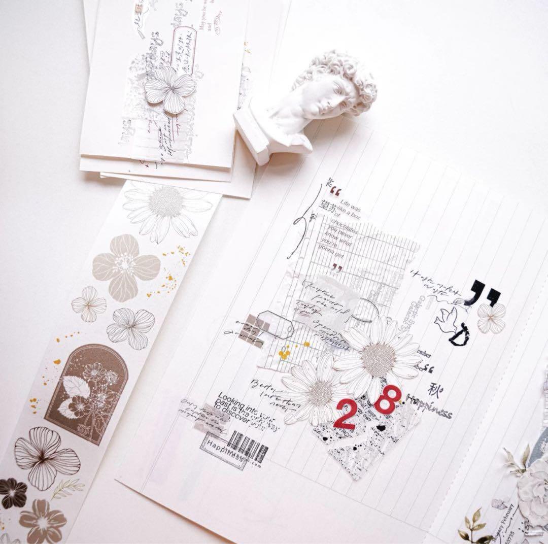 新品 枠素材のおすそ分け コラージュベース素材 5種 100頁 160枚