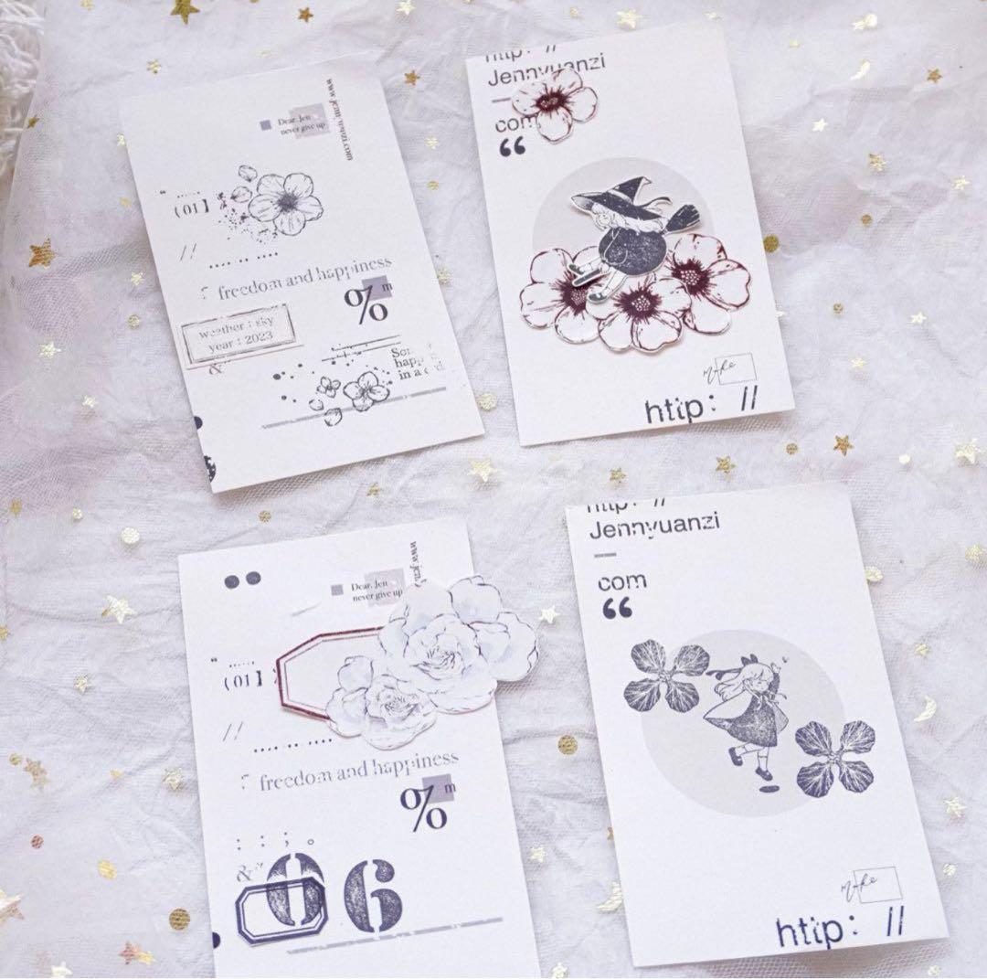 新品 枠素材のおすそ分け コラージュベース素材 5種 100頁 160枚