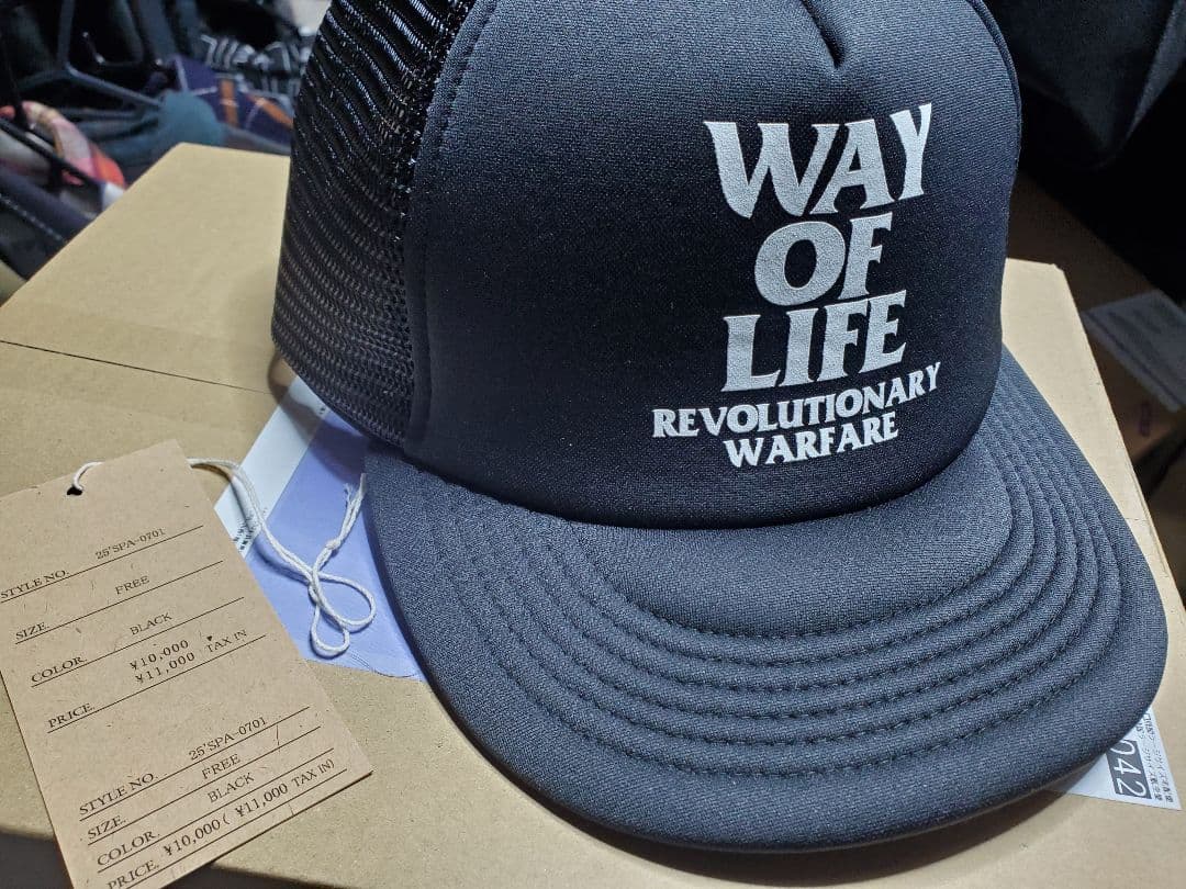 RATS WAY OF LIFE MESH CAP 新品未使用 25ss 黒 - メルカリ