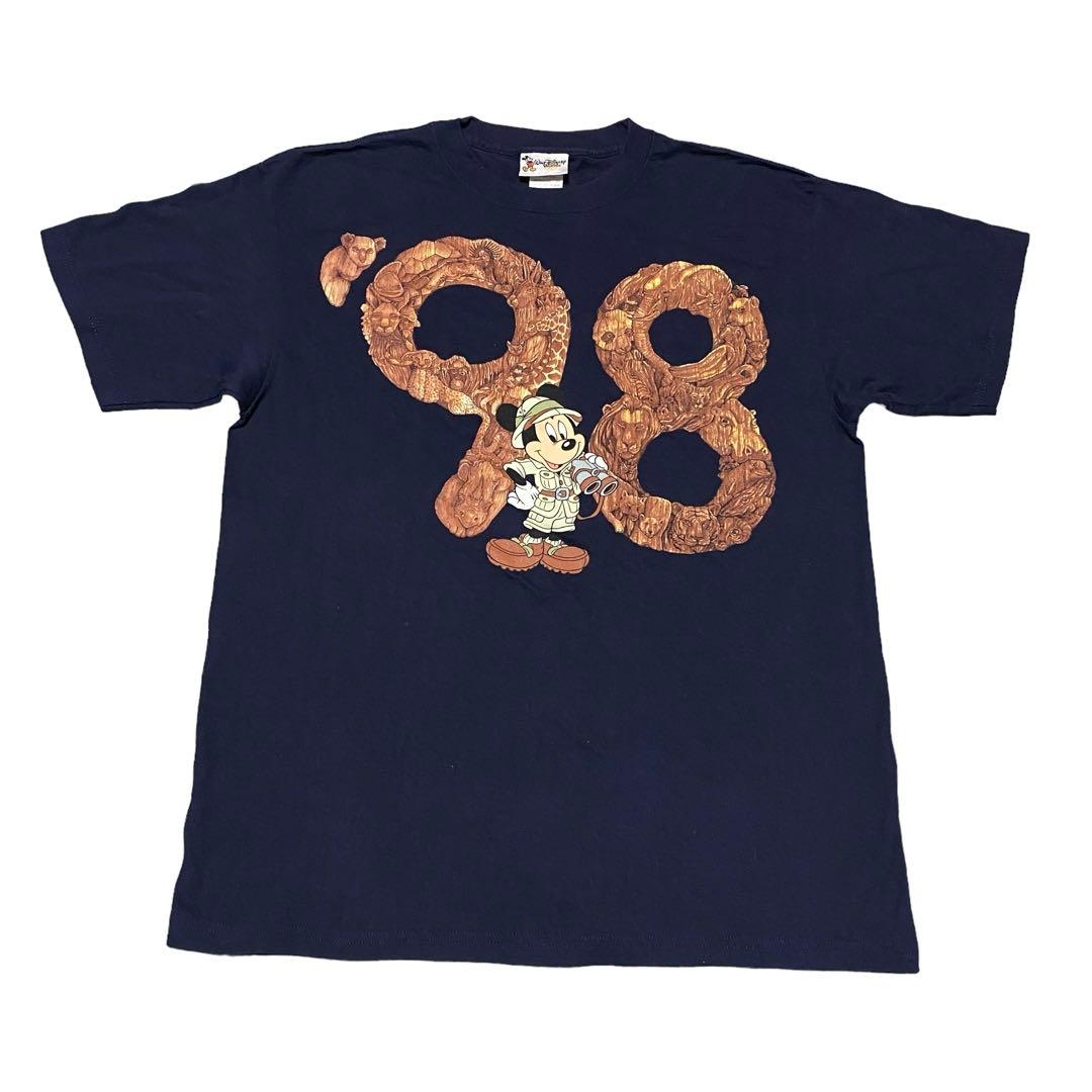 ドスペ 90s ディズニー アニマルキングダム Tシャツ USA製 黒 XXL
