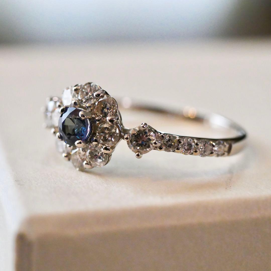 ちかいわ様♡【新品】ブラジル産 アレキサンドライト Pt950 リング 鑑別書付