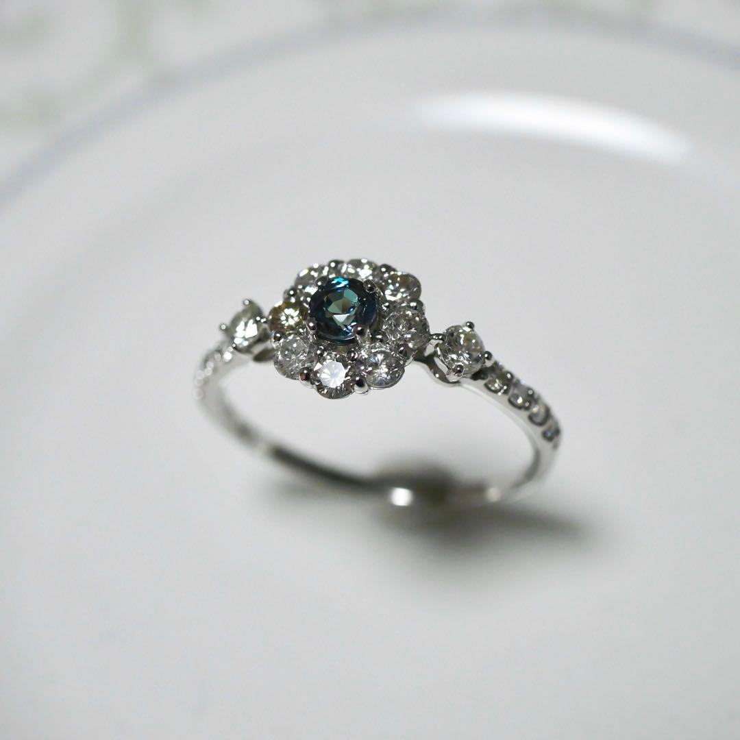 ちかいわ様♡【新品】ブラジル産 アレキサンドライト Pt950 リング 鑑別書付