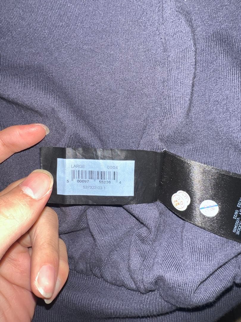 YZY ZIP UP HOODIE ネイビー　L