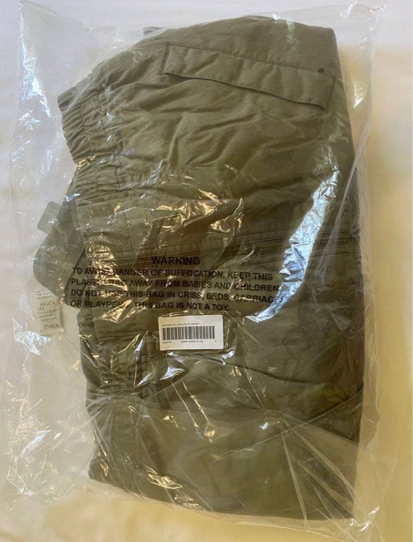 Sサイズ Supreme Leather Collar Jacket Olive