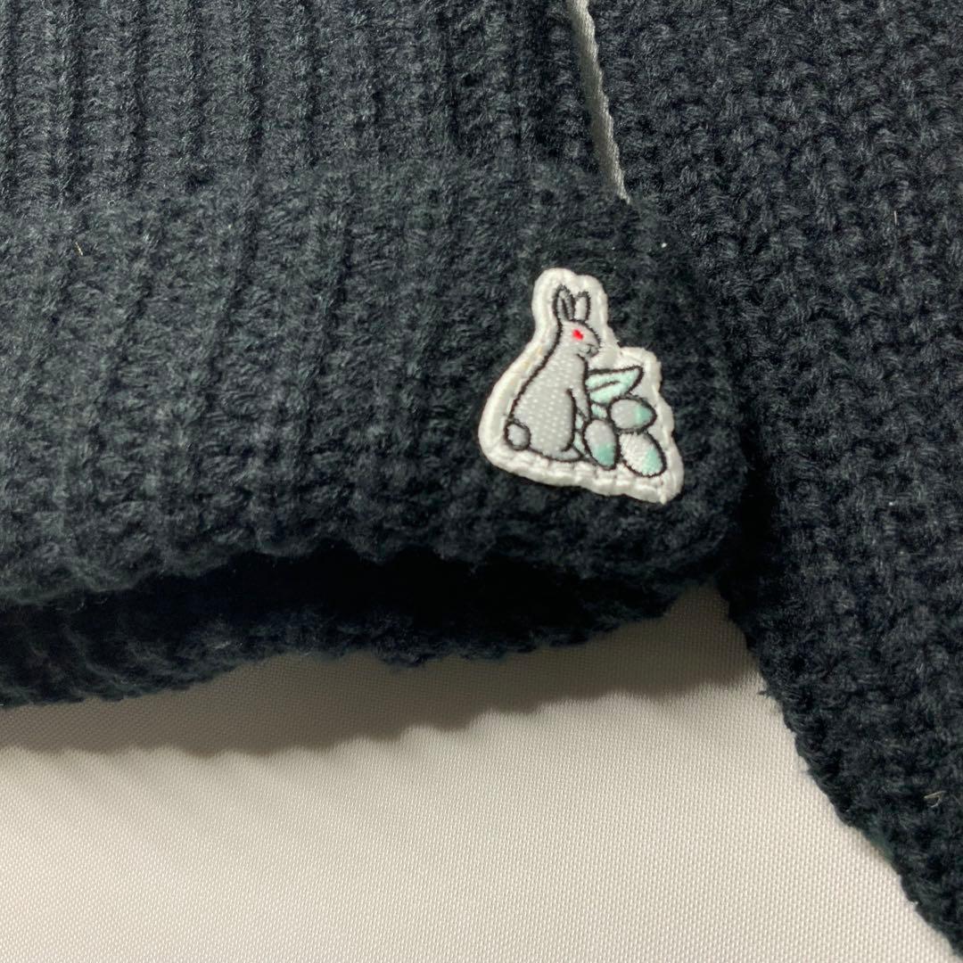希少】 FR2 月桃 Bunny Ears Beanie ニット帽 ブラック