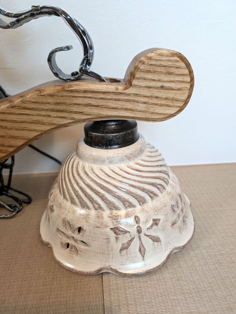 美品 コイズミ AP 40043 L シャンデリア LED ライト アンティーク