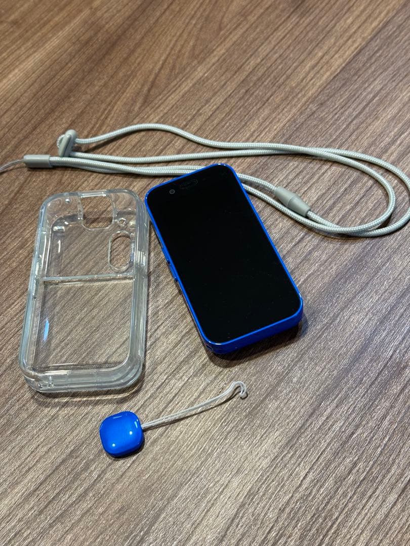 ソフトバンク キッズフォン3 美品 ブルー 携帯電話 本体 クリアケース付き