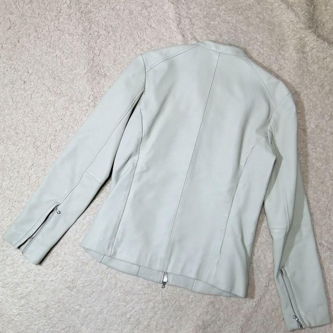 ☆キャサリンハムネットロンドン☆シングルライダースジャケット M 羊