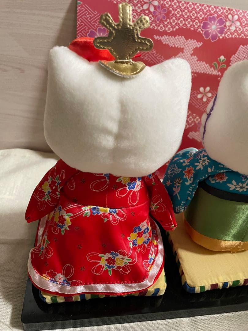 平成　レトロ　サンリオ　ハローキティ　ダニエル　雛人形　ぬいぐるみ