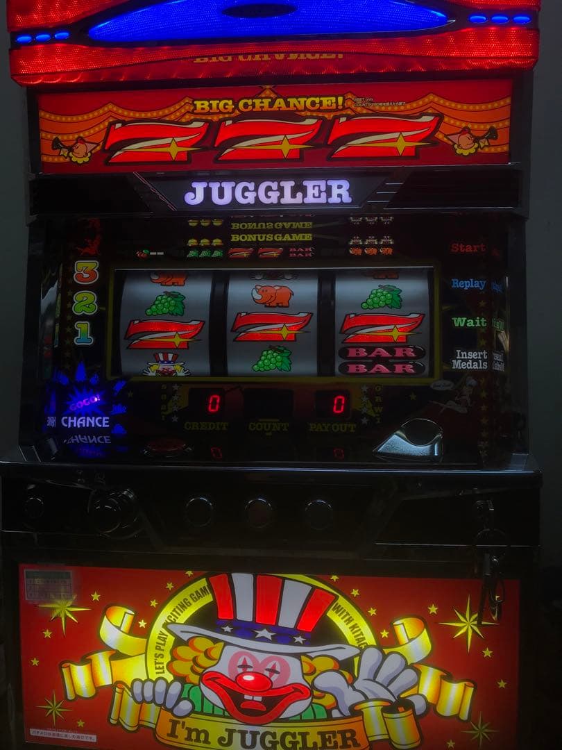 パチスロ実機 クランキークレスト コイン不要機付 送料無料 S