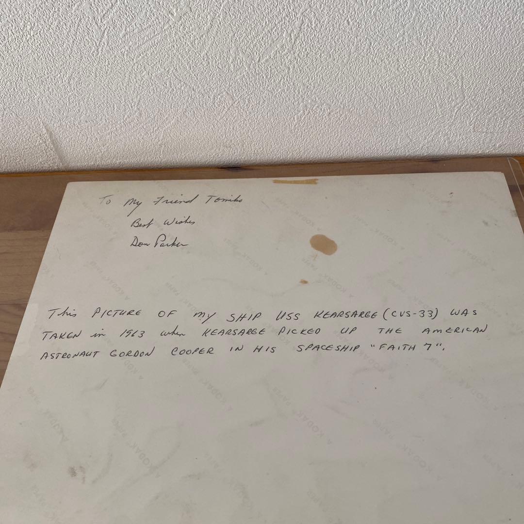 【激・レア】☆1963年『NASA』戦艦写真☆ゴードン・クーパー☆