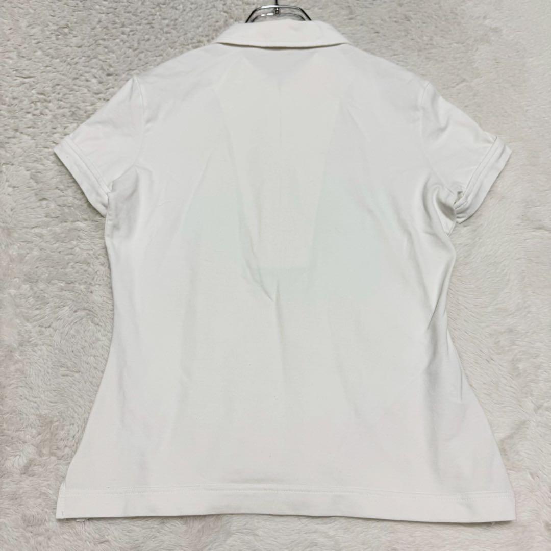 PRADA プラスポ 半袖 ポロシャツ ハーフジップ ゴールドライン ストレッチ