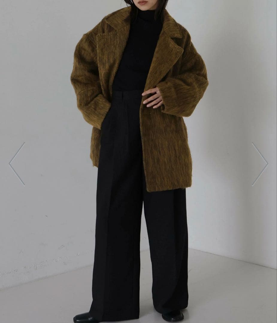 hellam チェスターコート マスタード