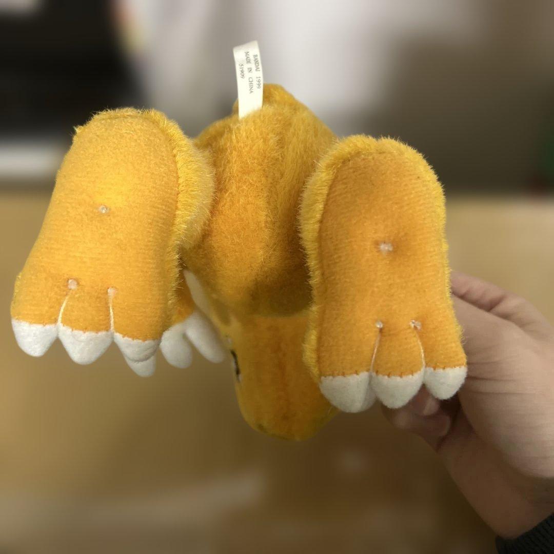 当時物 絶版 デジモンアドベンチャー アグモン 1999年 ぬいぐるみ