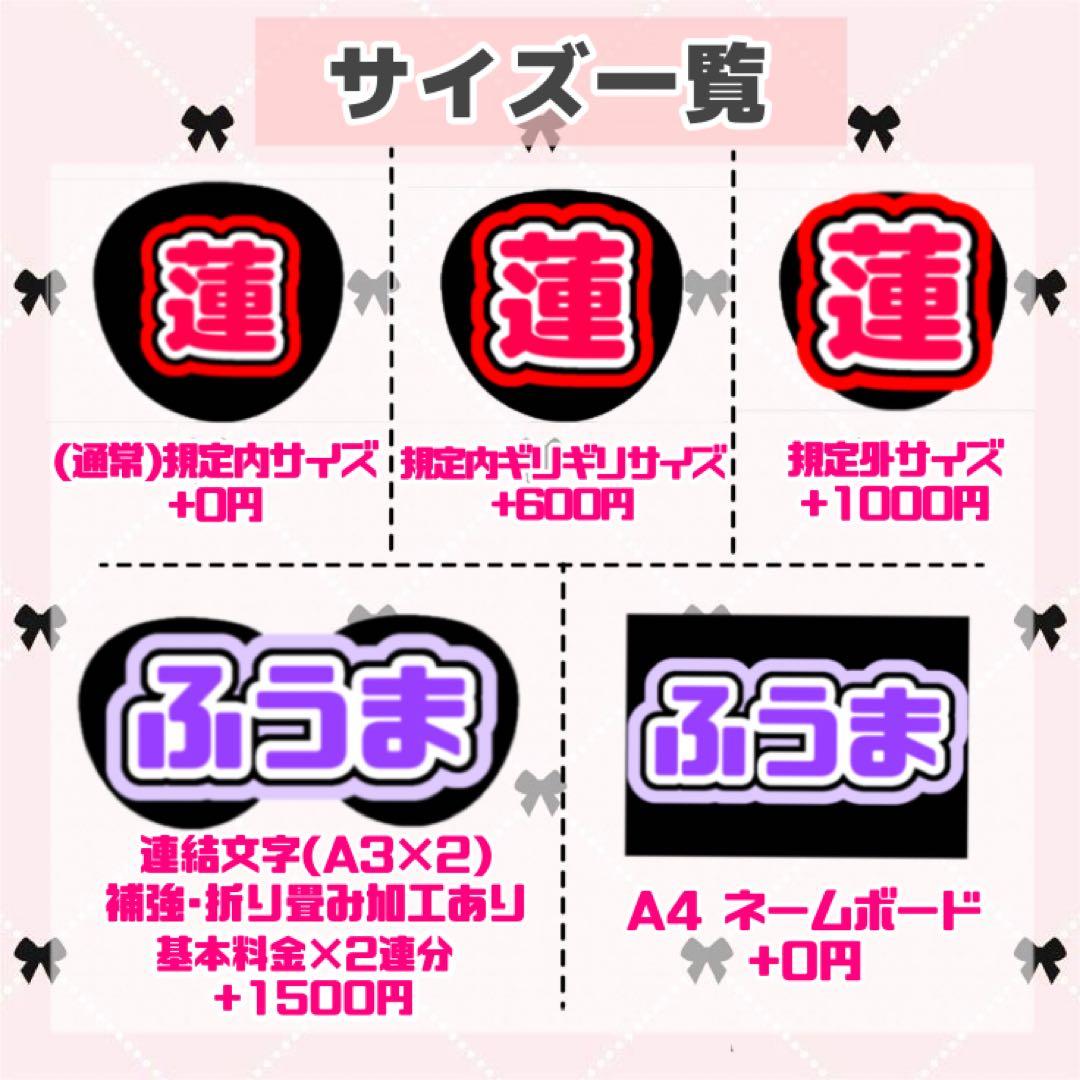 ながちゃん様 うちわ文字 オーダーページ