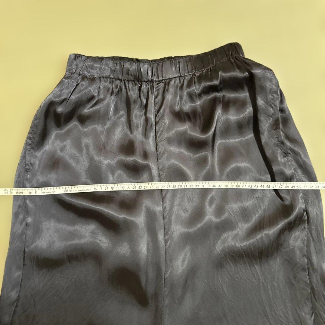 【コム デ ギャルソン】黒サテン サルエルパンMサイズ　レディース