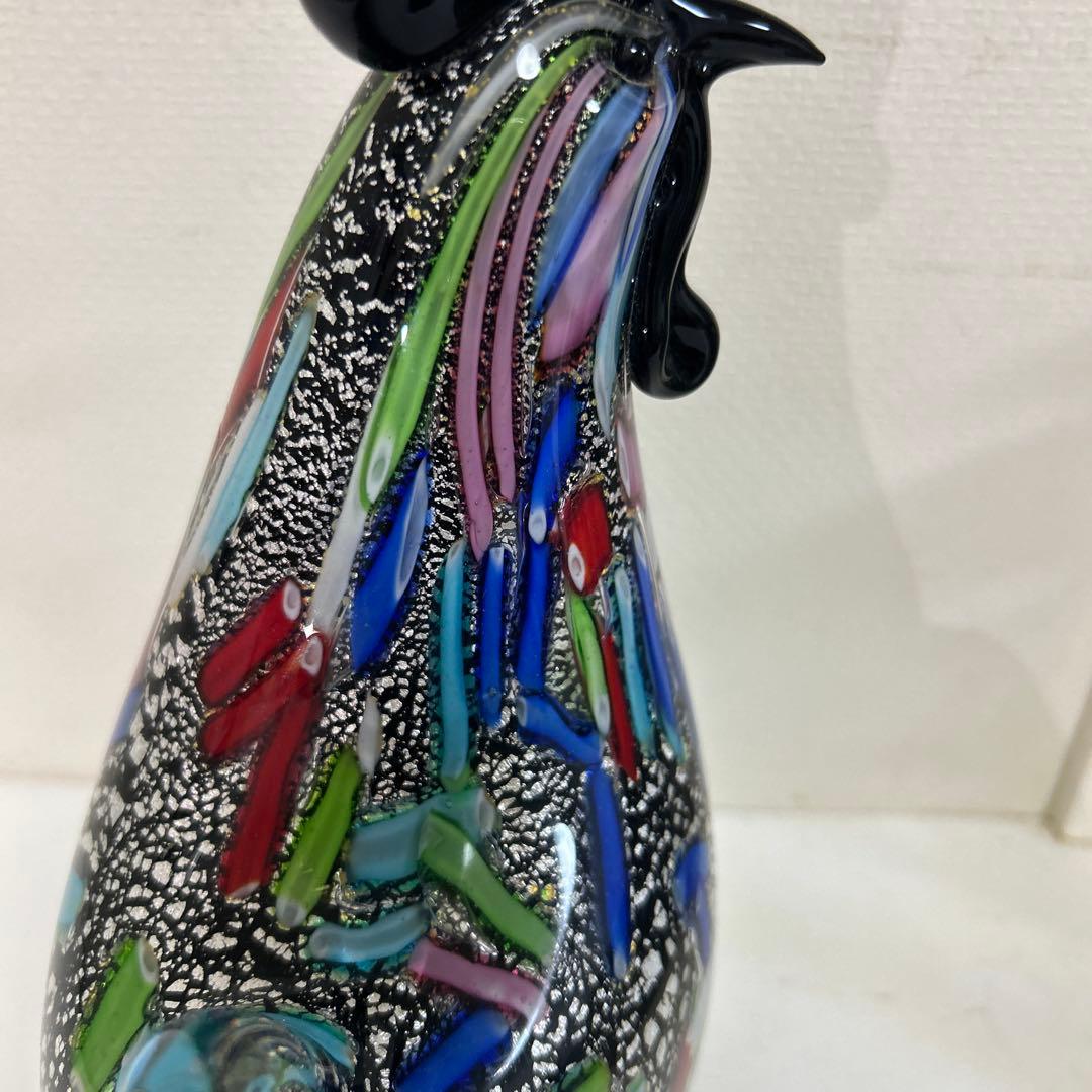 MURANO Formia ムラーノ ヴェネチアン 鶏 美術品 工芸 イタリア製