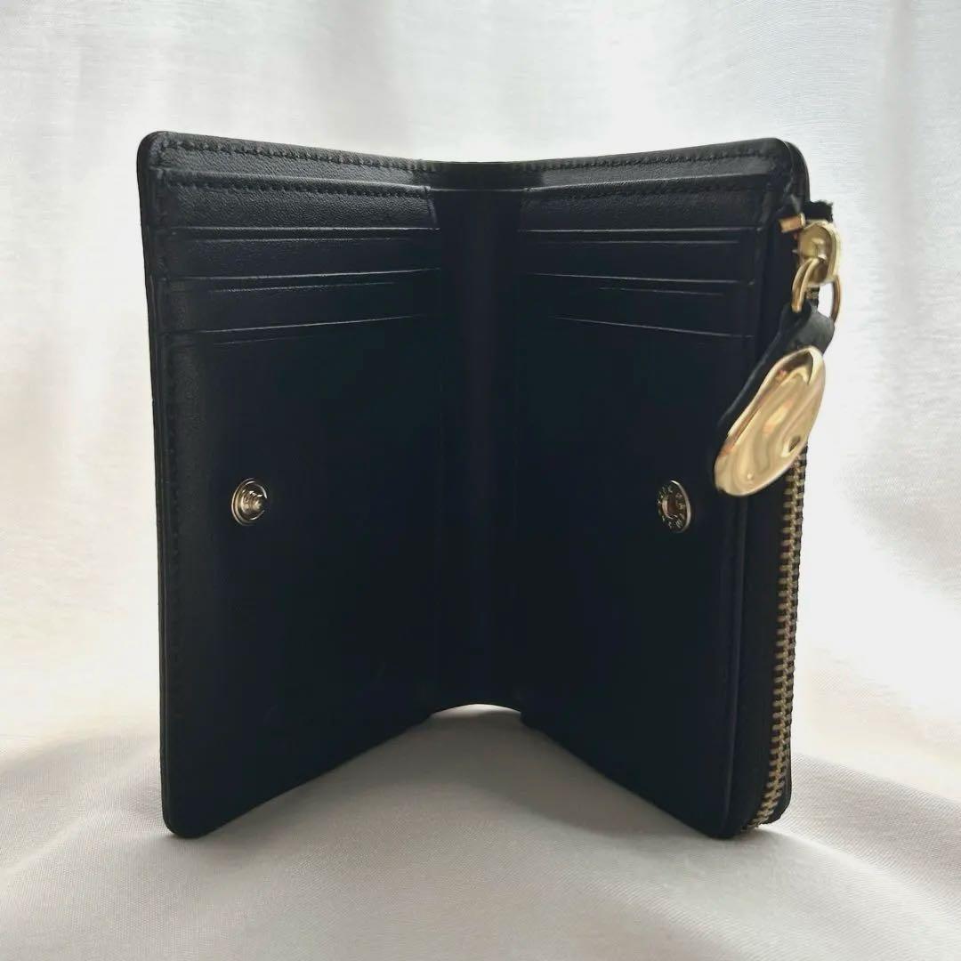 gemeil】ジェムイル ミニマルウォレット ブラック レザー