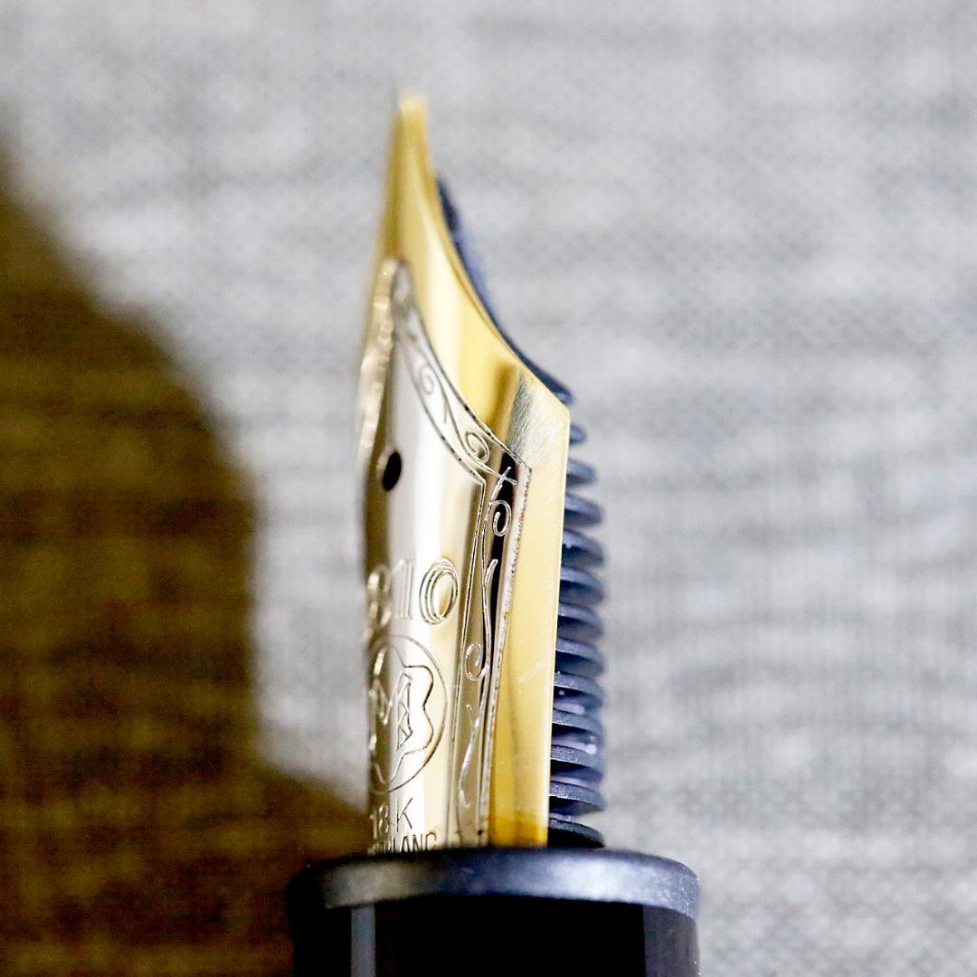 レア美品 絶版品】モンブラン 万年筆 1465 バーメイル ソリテール