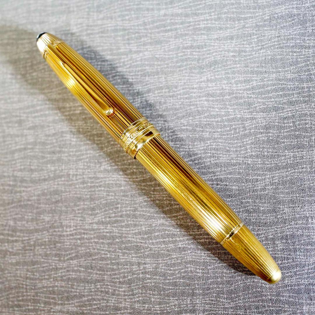 レア美品 絶版品】モンブラン 万年筆 1465 バーメイル ソリテール