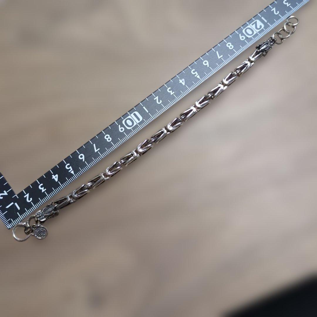 ドラゴンモチーフ シルバーブレスレット シルバー 925 ①