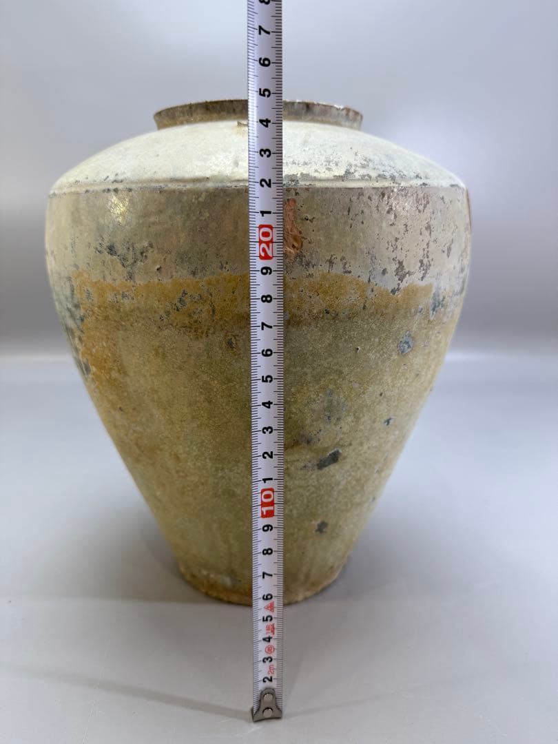 DT662 中国美術 銀化 漢緑釉壷 古陶磁の通販はau PAY マーケット