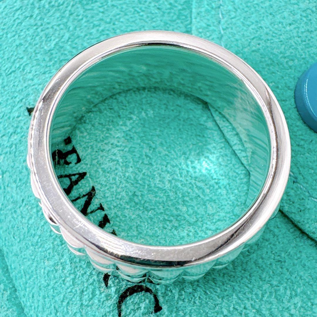 極美品 ティファニー スタッズ ピラミッド ドイツ製 リング 20号 シルバー