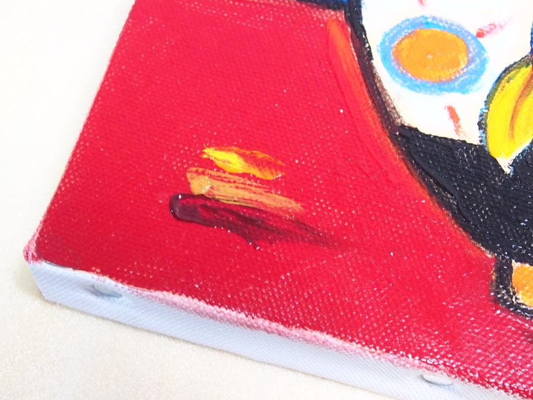 【美品】油彩画/油絵 市村司「ばら」薔薇/バラ 額付き アート/絵画/オブジェ