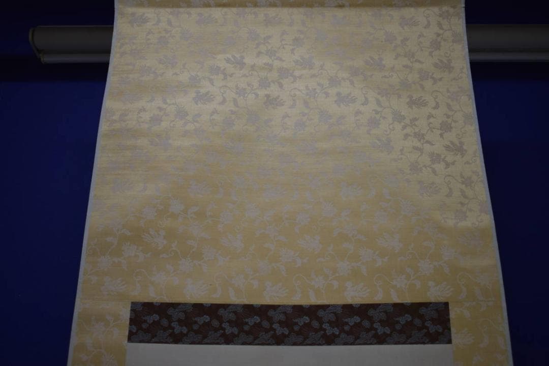 真作/川端玉章/月下山水図/絹表装/布袋屋掛軸HJ-81