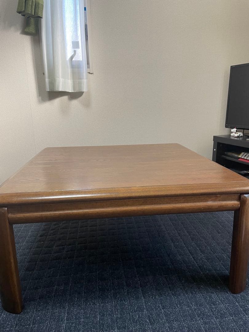 ブラウン木製こたつ 電気ヒーター搭載の通販はau PAY マーケット