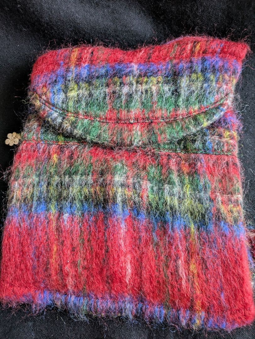 アトリエgg ダッフルコート フード付き 赤・緑・青チェック 2026年最新