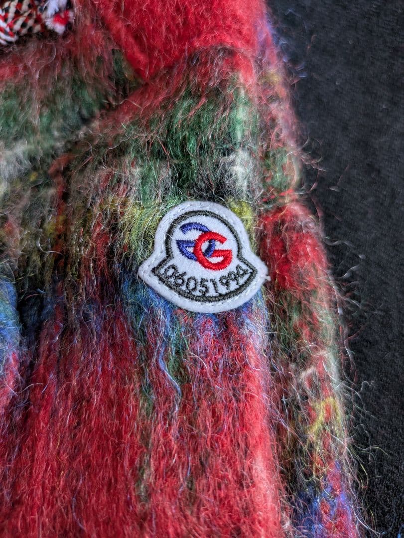 アトリエgg ダッフルコート フード付き 赤・緑・青チェック - メルカリ