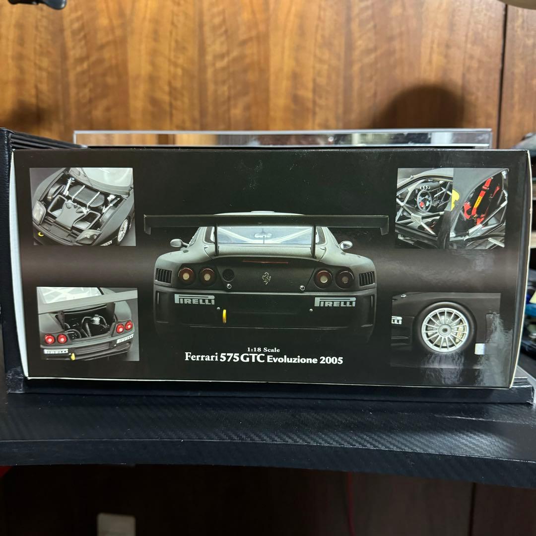 絶版 未展示品 京商 1/18 フェラーリ 575 GTC マットブラック