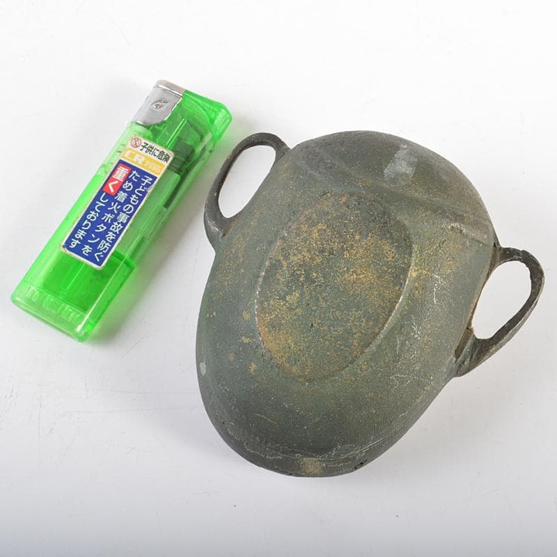 中国　古銅青銅　顔形　水孟　筆洗　V　R6239