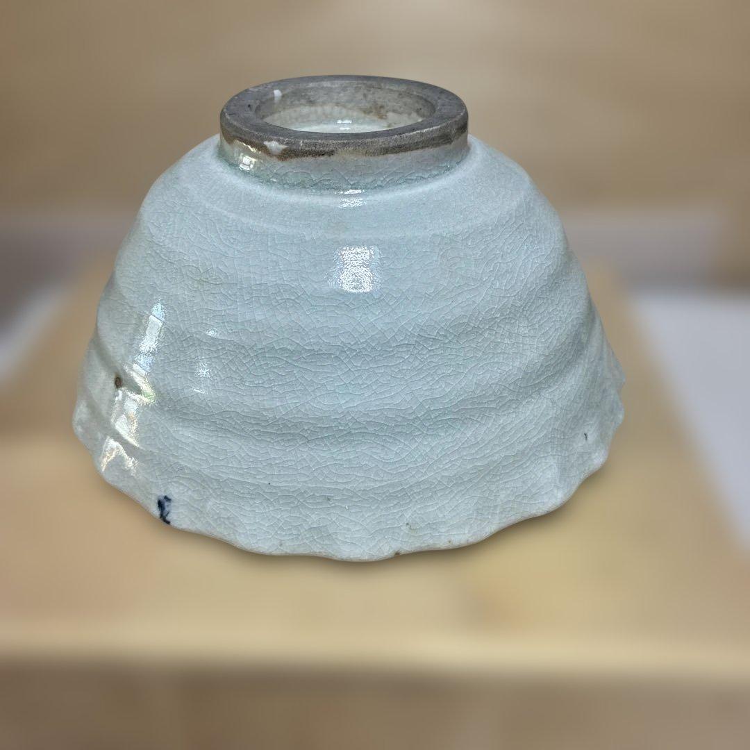 時代瀬戸　加藤春花　灰釉染付文人画　鉢　整理品