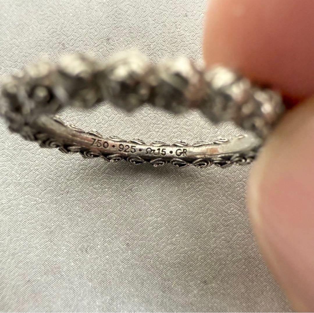 GEROCHRISTO ジェロクリスト シルバー×ゴールド ナローリング 18k