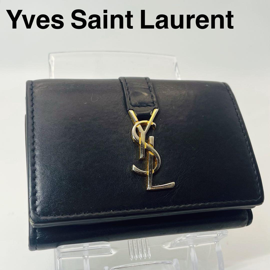 専用❗️SAINT LAURENT✨イブサンローラン YSL ロゴ 三つ折り財布