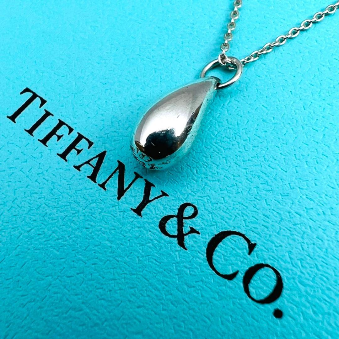 極美品】TIFFANY ネックレス ティアドロップ しずく シルバー 925