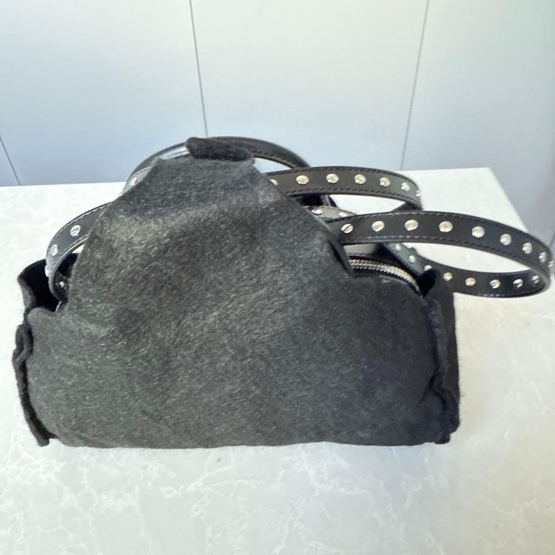 コムデギャルソン　スタッズディテール トップハンドルバッグ