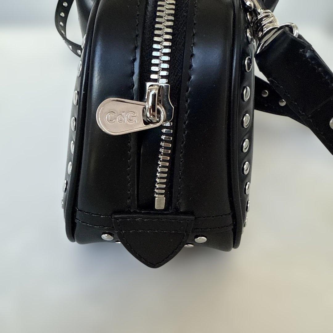 コムデギャルソン　スタッズディテール トップハンドルバッグ