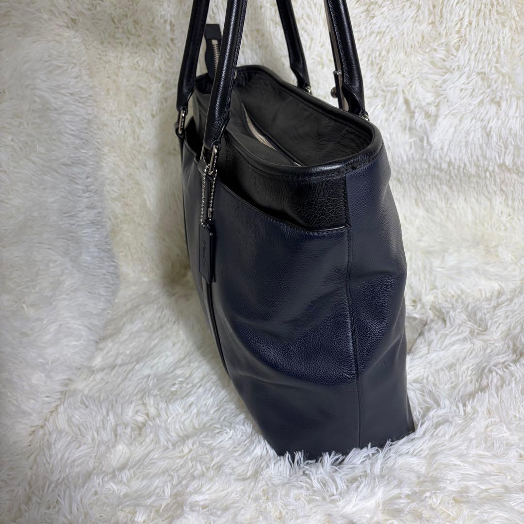 未使用級美品 コーチ メトロポリタン 2way ビジネスバッグ オールレザー