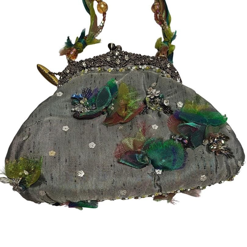 希少 MARY FRANCES メアリーフランシス ビーズ刺繍 ショルダーバッグ