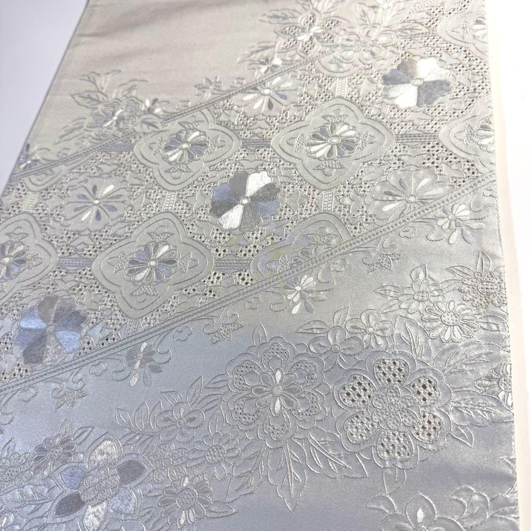 5k2795 袋帯 絹 中国三大刺繍 蘇州 汕頭 相良 刺繍 正倉院文様 華文