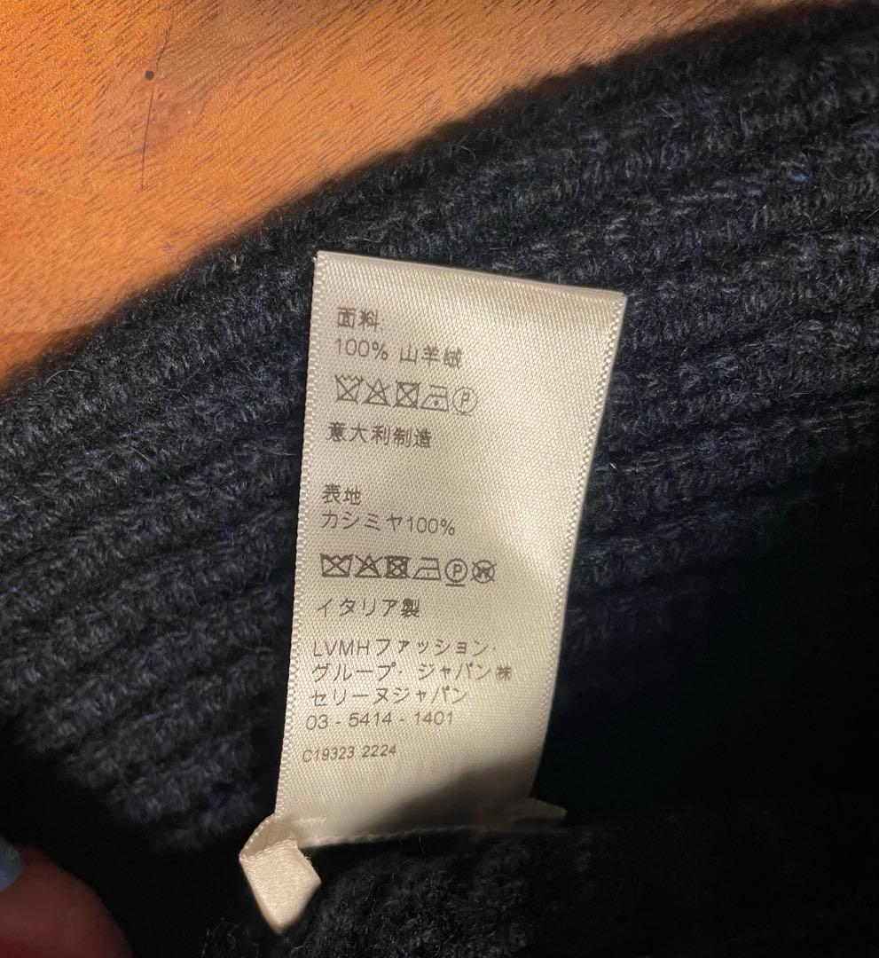 CELINE ネイビー ニットバケットハット CELINE ネイビー ニット